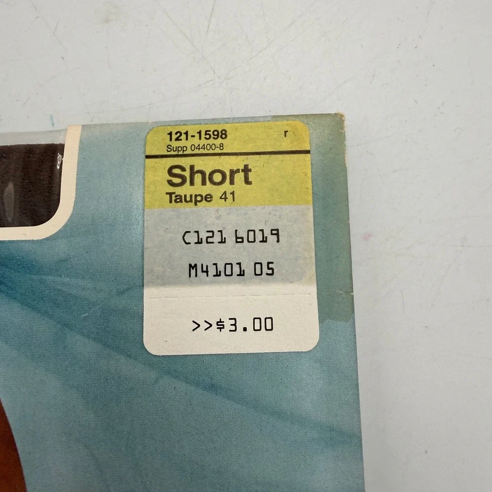 3PK Vintage JCPenney Super Shaper Control Top Pantyhose Taupe 41 Size Short USA
